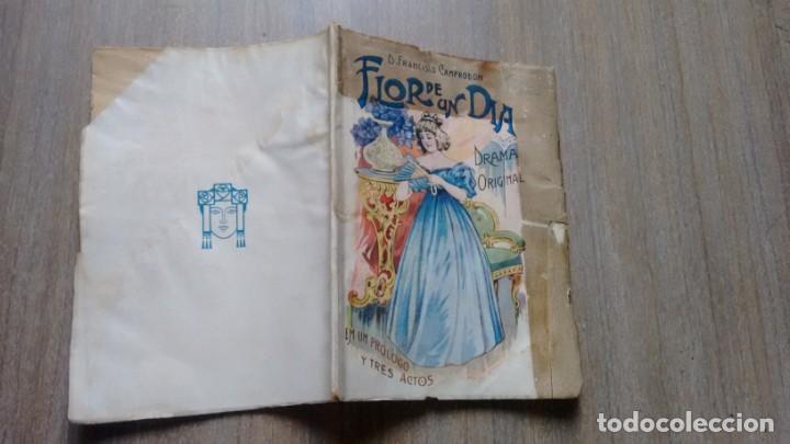 Libros antiguos: FRANCISCO CAMPRODON - FLOR DE UN DIA - Foto 3