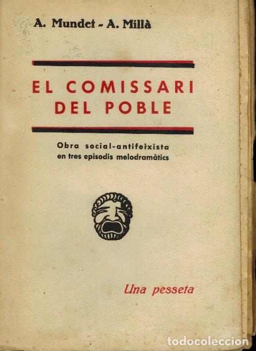Libros antiguos: EL COMISSARI DEL POBLE - Foto 1