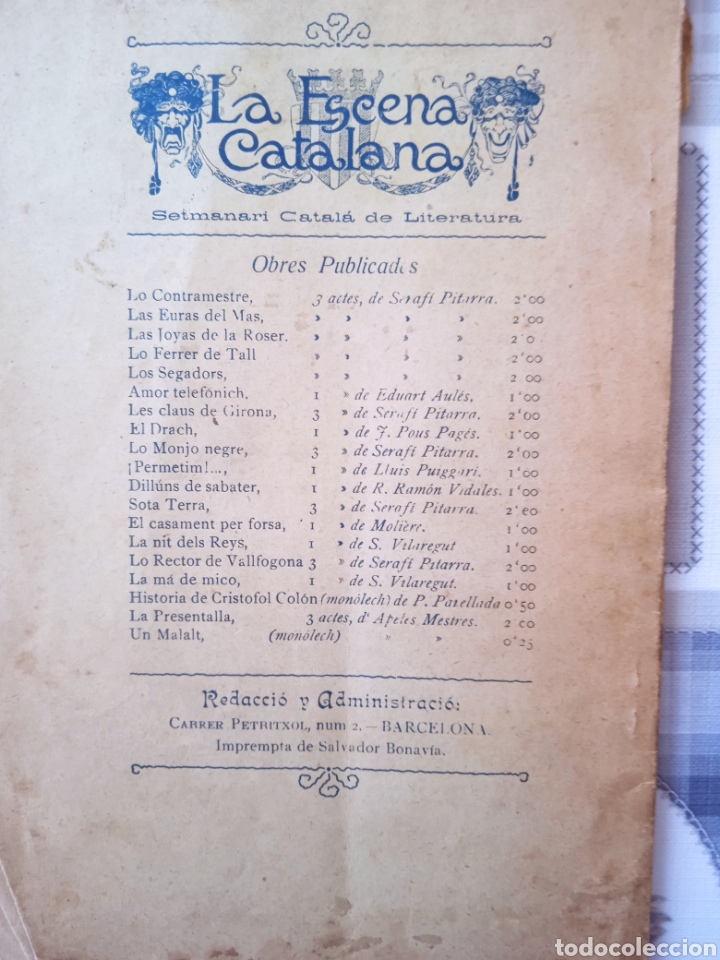 Libros antiguos: Apeles Mestres, La presentalla - Foto 3