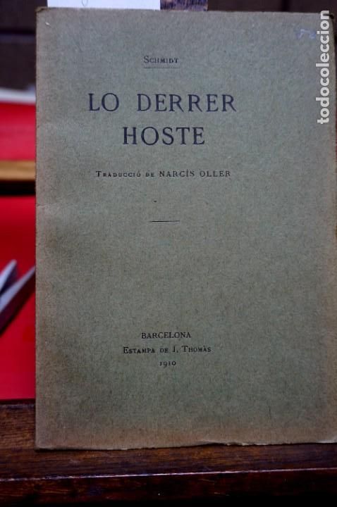 Libros antiguos: schmidt.lo derrer hoste.traduccio de narcis oller. - Foto 1
