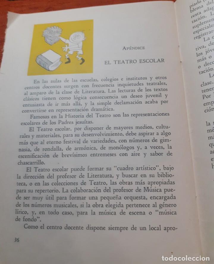 Libros antiguos: cuaderno de Teatro de 1959 - Foto 2
