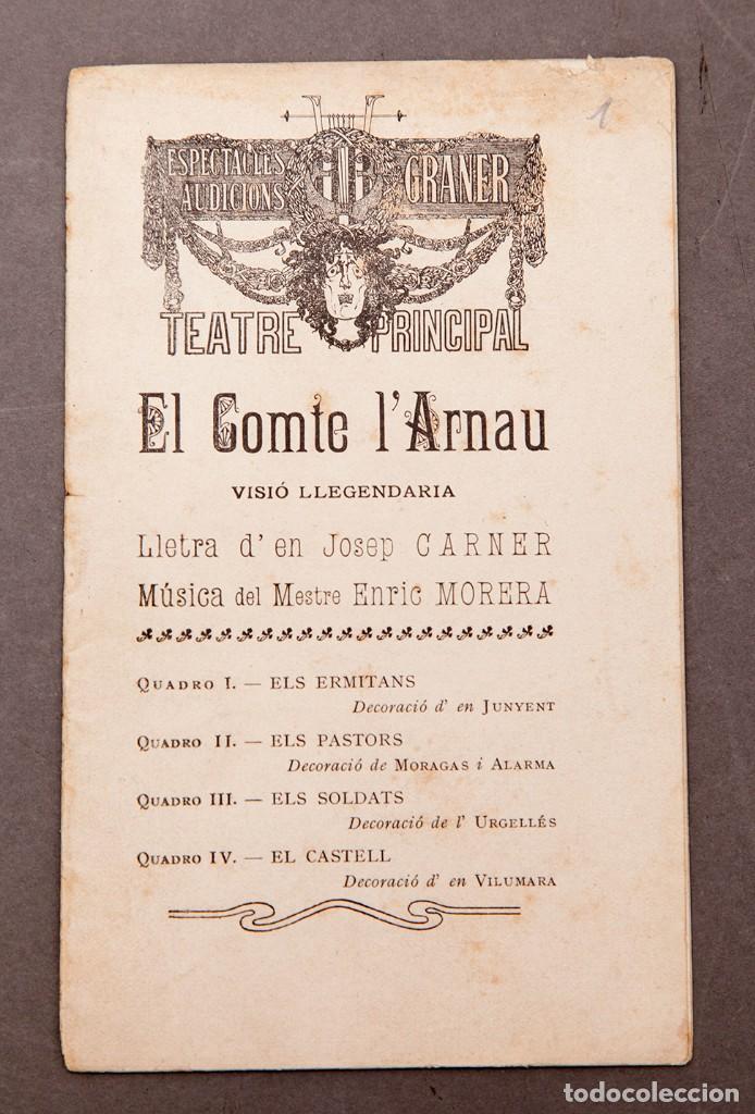 Libros antiguos: JOSEP CARNER : EL COMPTE LARNAU - Foto 1