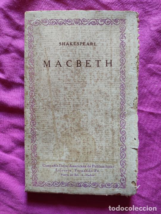 Libros antiguos: MACBETH - SHAKESPEARE - 1929 - INTONSO - Foto 1
