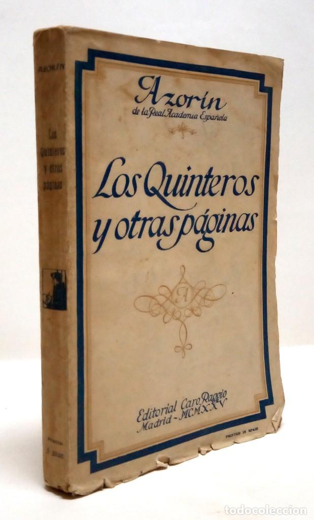 Libros antiguos: AZOR&Iacute;N. Los Quinteros, y otras p&aacute;ginas. 1925. - Foto 1