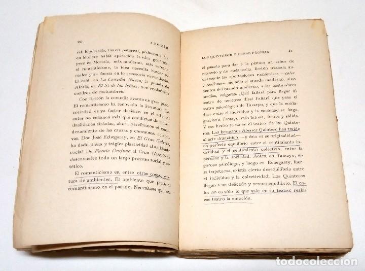 Libros antiguos: AZOR&Iacute;N. Los Quinteros, y otras p&aacute;ginas. 1925. - Foto 4