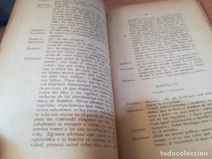 Libros antiguos: El Avaro. Comedia en cinco actos y en prosa - Moliere - 1916 - Foto 7