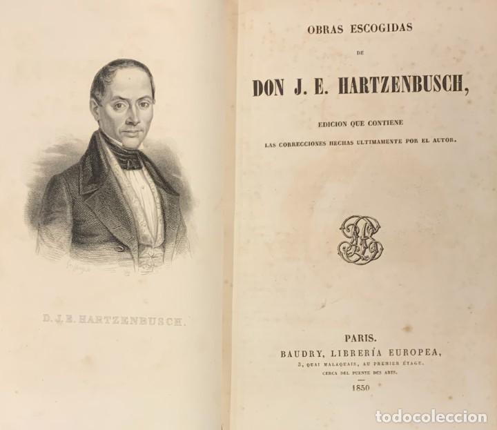 Libros antiguos: Obras Escogidas. J. E. Hartzenbusch - Foto 1
