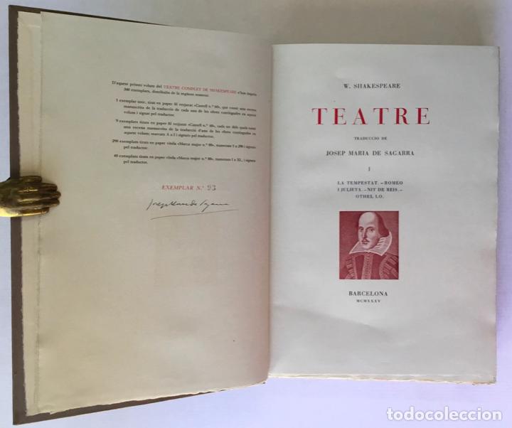 Libros antiguos: TEATRE. - SHAKESPEARE, William. - Foto 2