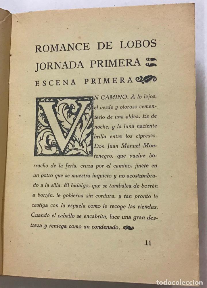 Libros antiguos: VALLE INCL&Aacute;N, Ramon del. ROMANCE DE LOBOS. COMEDIA B&Aacute;RBARA. - Foto 3