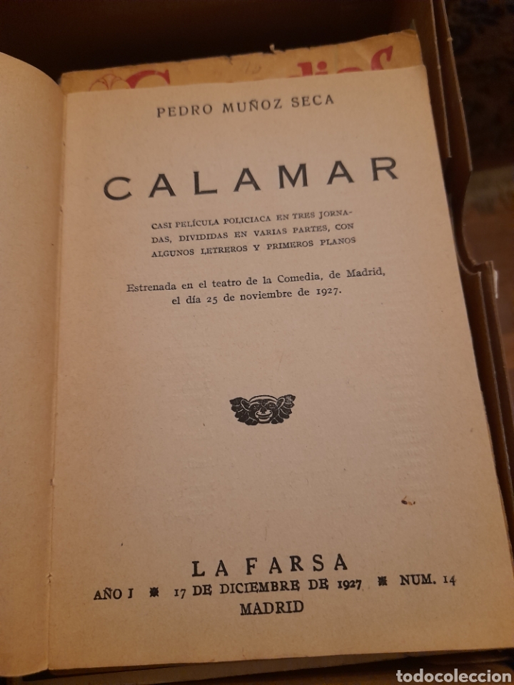 Libros antiguos: Calamar de Pedro Mu&ntilde;oz Seca de 1927 - Foto 4