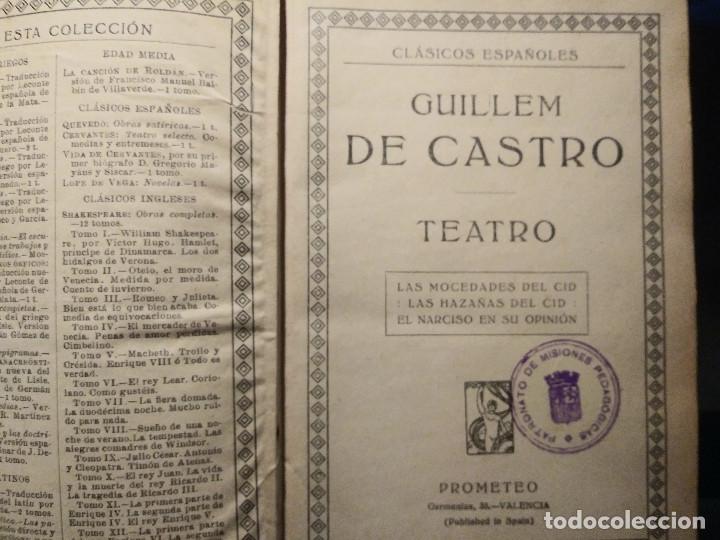Libros antiguos: Teatro Guillem de Castro - Foto 4