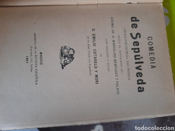 Libros antiguos: Comedia de Sepulveda, libro de 1901 - Foto 4 - 293572303