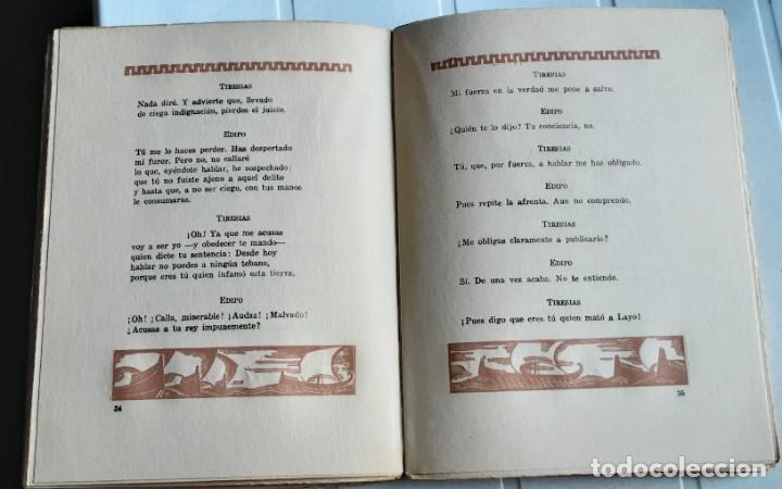 Libros antiguos: EDIPO REY, TRAGEDIA DE SOFOCLES - Foto 6