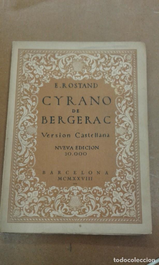 Libros antiguos: CYRANO de BERGERAC de Rostand 1928 - Foto 1