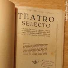 Libros antiguos: TEATRO SELECTO. OBRAS DE CALDERÓN DE LA BARCA Y LOPE DE VEGA. COLECCIÓN ALGO, BARCELONA, 1929.. Lote 297585998
