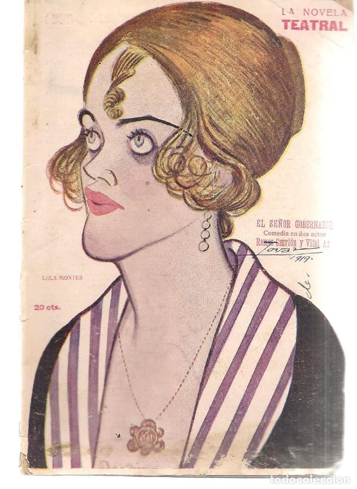 Libros antiguos: LA NOVELA TEATRAL. N&ordm; 147. EL SE&Ntilde;OR GOBERNADOR. CARRI&Oacute;N Y VITAL AZA. OCTUBRE, 1919. (P/C8)