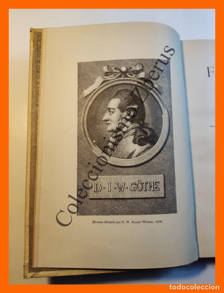 Libros antiguos: Fausto. primera parte - Juan Wolfango Goethe - Foto 2