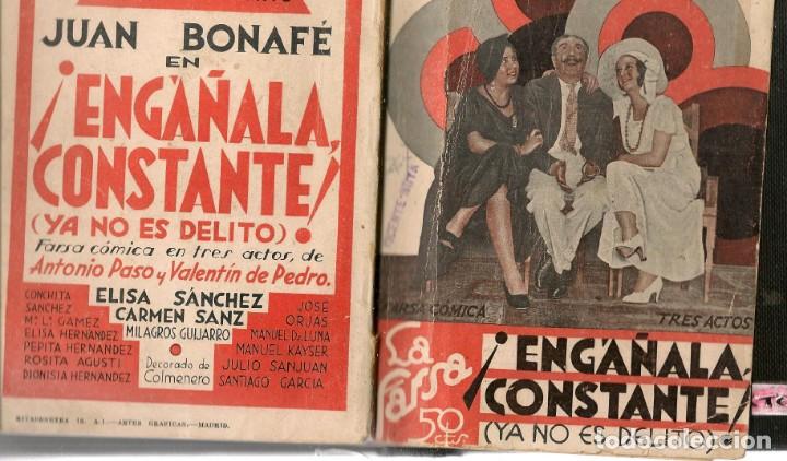 Livres anciens: LA FARSA.N&ordm; 267. &iexcl;ENG&Aacute;&Ntilde;ALA, CONSTANTE ! (YA NO ES DELITO). ANTONIO PASO Y V. DE PEDRO. 1932.(P/D5)