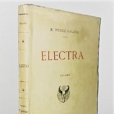 Livros antigos: BENITO PEREZ GALDOS ... ELECTRA. DRAMA EN CINCO ACTOS ... 1901. Lote 313396198