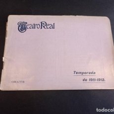 Libros antiguos: TEATRO REAL DE MADRID, TEMPORADA DE 1911-1912