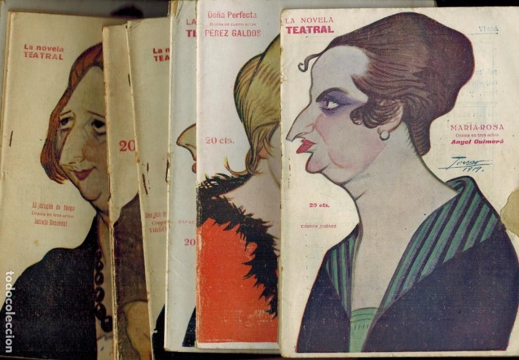 Libros antiguos: LA NOVELA TEATRAL (LOTE DE 8 OBRAS)