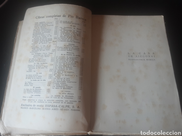 Libros antiguos: La casa de Aizgorri -P&iacute;o Baroja- - Foto 5