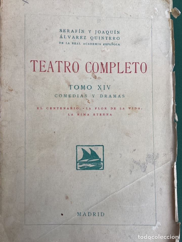Libros antiguos: Teatro &Aacute;lvarez Quintero - Foto 2