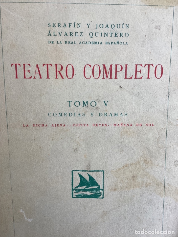 Libros antiguos: Teatro &Aacute;lvarez Quintero - Foto 3