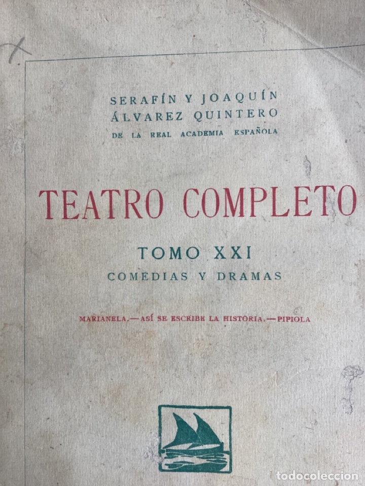 Libros antiguos: Teatro &Aacute;lvarez Quintero - Foto 5
