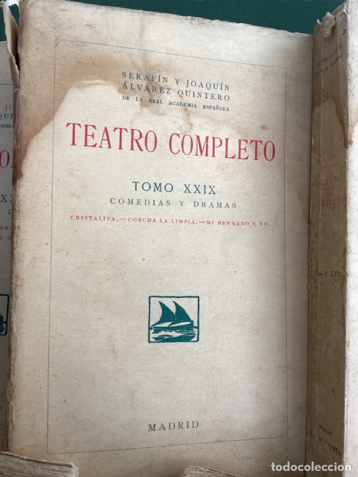 Libros antiguos: Teatro &Aacute;lvarez Quintero - Foto 8