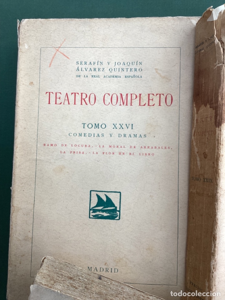 Libros antiguos: Teatro &Aacute;lvarez Quintero - Foto 9