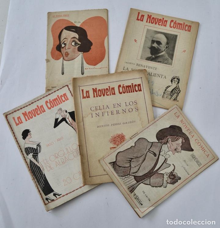 Libros antiguos: Lote de 5 n&uacute;meros de La Novela C&oacute;mica. Merino y Lara, Benavente, Paso y Abati, P&eacute;rez Galdos...1916