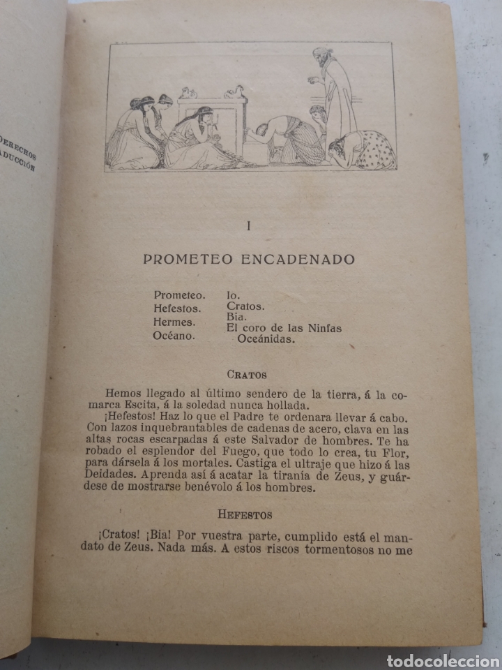 Libros antiguos: TRAGEDIAS/ESQUILO/ EDITORIAL PROMETEO 1920 - Foto 5