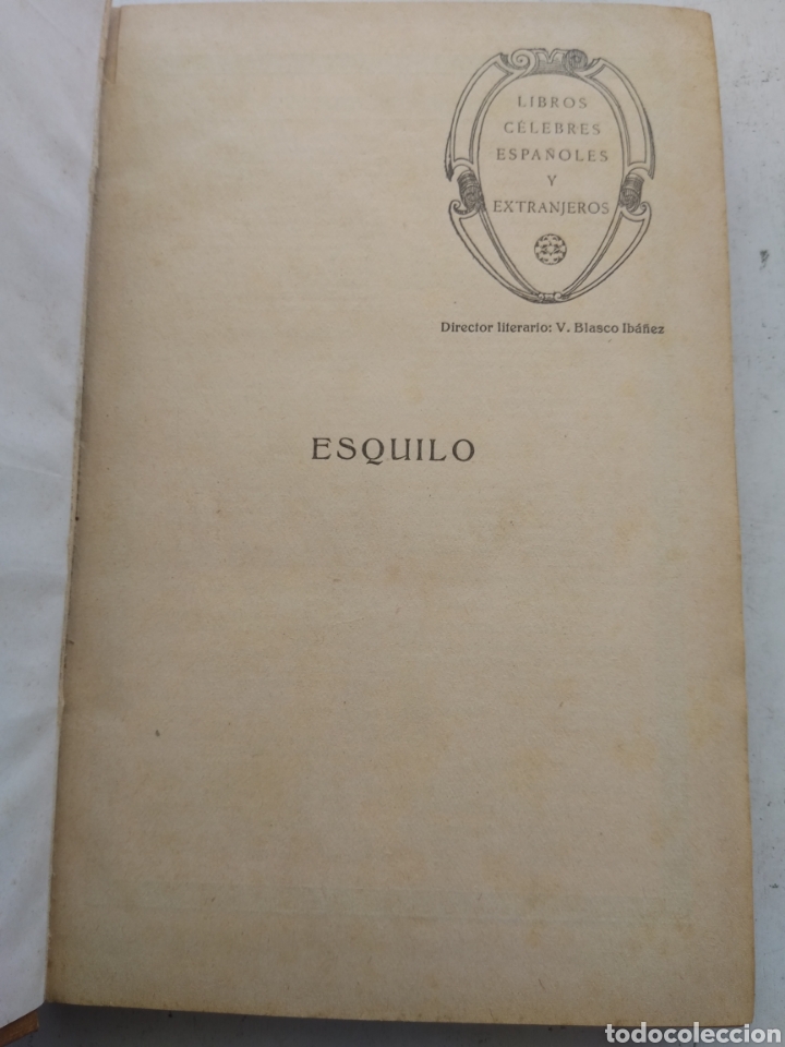 Libros antiguos: TRAGEDIAS/ESQUILO/ EDITORIAL PROMETEO 1920 - Foto 4