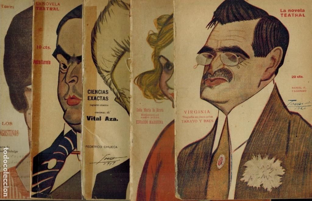 Livros antigos: VIRGINIA & DO&Ntilde;A MAR&Iacute;A LA BRAVA & CIENCIAS EXACTAS & EL CUARTETO PONS & LOS LANGOSTINOS