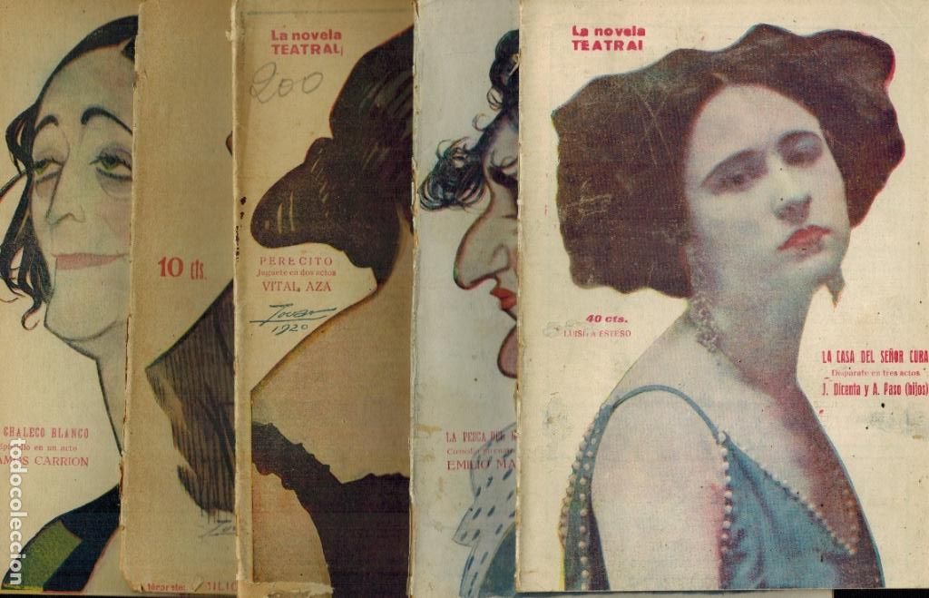 Livros antigos: LA CASA DEL SE&Ntilde;OR CURA & LA PESCA DEL MILL&Oacute;N & PERECITO & EL POBRE VALBUENA & EL CHALECO BLANCO