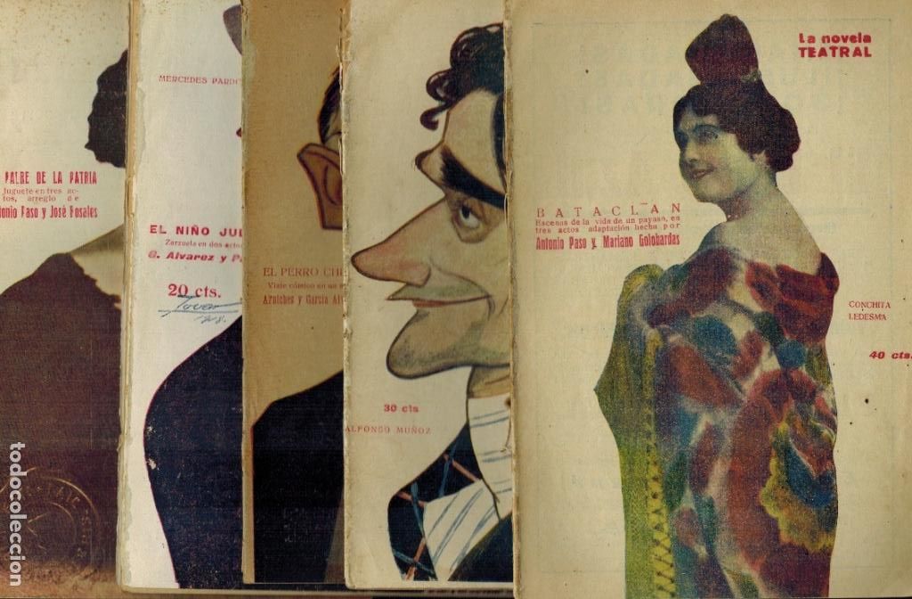 Livros antigos: BATACLAN & EL SEGUNDO MARIDO & EL PERRO CHICO & EL NI&Ntilde;O JUD&Iacute;O & EL PADRE DE LA PATRIA