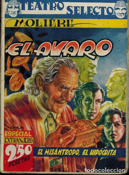 Libros antiguos: EL AVARO & EL MIS&Aacute;NTROPO & EL HIP&Oacute;CRITA - Foto 1