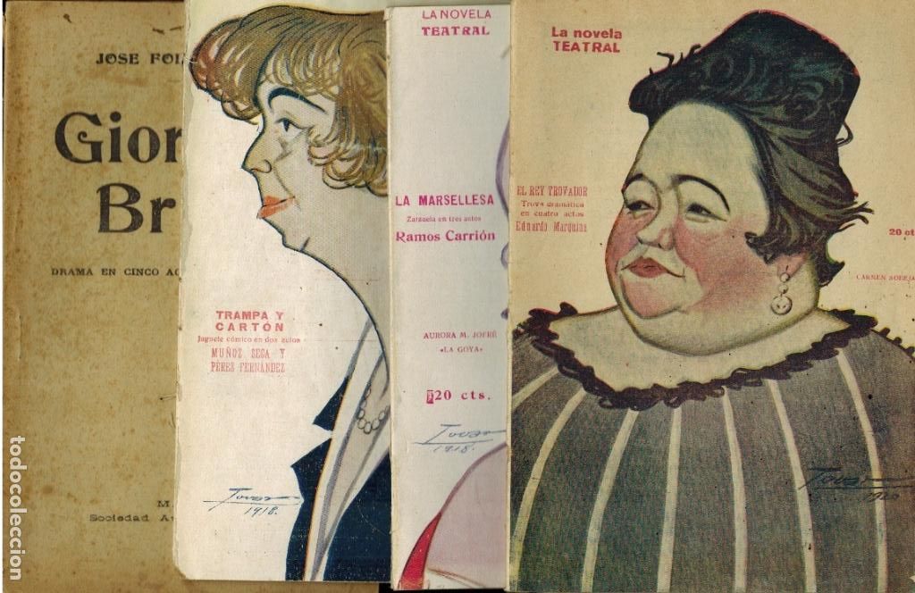 Libri antichi: LOTE DE CUATRO EJEMPLARES DE LA NOVELA TEATRAL