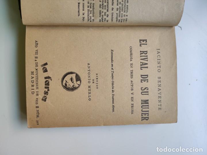 Libros antiguos: Comedias. Benavente. - Foto 3