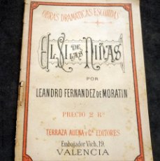 Libros antiguos: OBRAS DRAMÁTICAS ESCOGIDAS - EL SÍ DE LAS NIÑAS - LEANDRO FERNENDEZ MORATIN - 1883. Lote 347028888