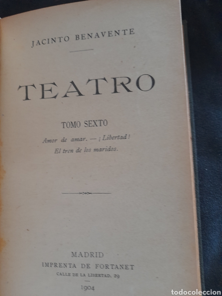 Libros antiguos: Teatro . Jacinto Benavente. - Foto 3