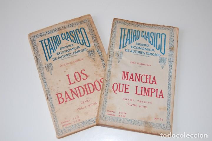 Old books: LOTE DE 2 OBRAS DE DRAMA, COLECCION TEATRO CLASICO N&ordm; 70/74. A&Ntilde;O 1924.( ARGENTINA )
