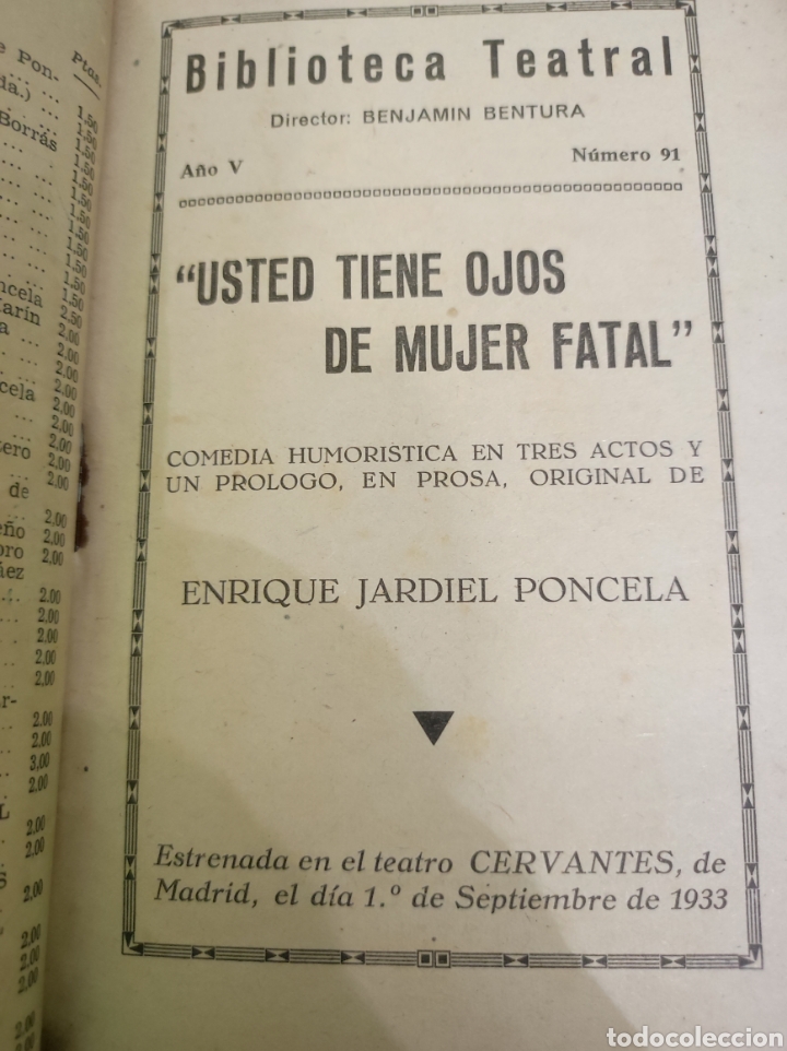 Libros antiguos: Libros de teatro a&ntilde;os 30 - Foto 7