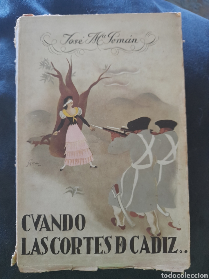 Libros antiguos: Cuando las cortes de C&aacute;diz. Jos&eacute; Maria Pem&aacute;n - Foto 1