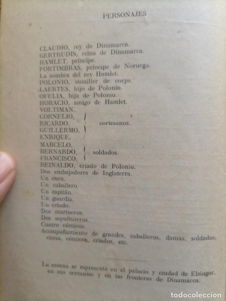 Libros antiguos: Shakespeare Hamlet El Rey Lear Cimbelina - Foto 6