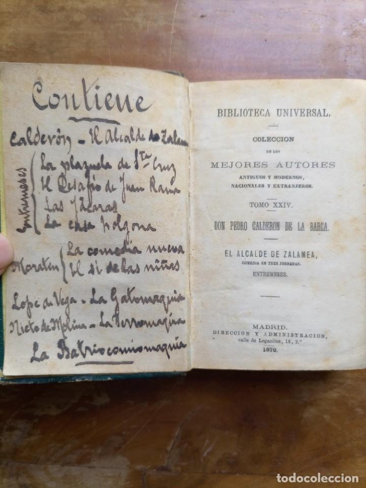 Libros antiguos: 1876 El alcalde de Zalamea - Foto 2