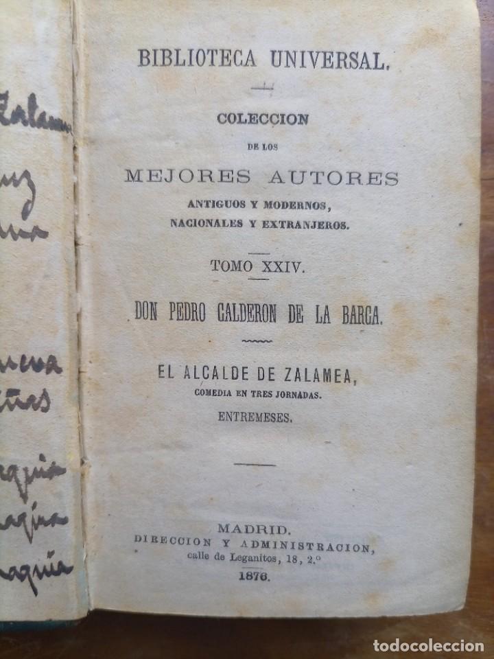 Libros antiguos: 1876 El alcalde de Zalamea - Foto 3