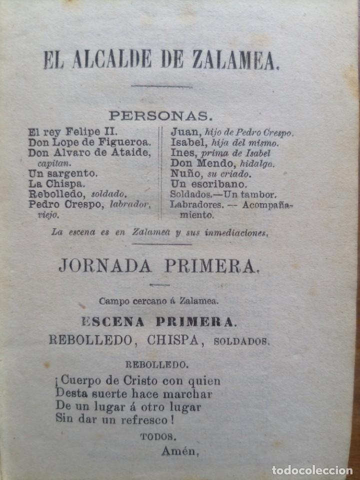 Libros antiguos: 1876 El alcalde de Zalamea - Foto 5