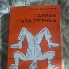 Libros antiguos: FARSAS PARA TITERES EDUARDO BLANCO AMOR EDICIÓNS DO CASTRO. Lote 356086115